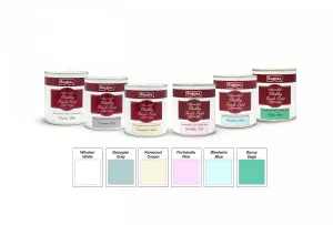 Rustins Chalky Finish Paint Windsor - White 500ml