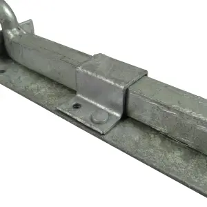 Bow Handle Drop Down Bolt 24" Galvanised (Heavy Duty Garage Door)