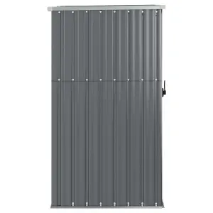 Berkfield Garden Tool Shed Grey 88x89x161 cm Galvanised Steel