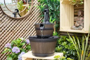 Kelkay Whiskey Bowls Mains Plugin Powered Water Feature