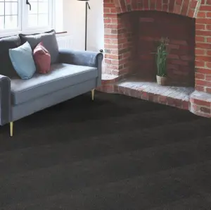 Kraus Premium Carpet Floor Tile - Charcoal Grey - 20 Tiles in a box - 50cm x 50cm - Total 5m² Coverage