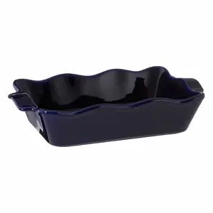 Stoneware Rectangular Blue Casserole Dish 30cm