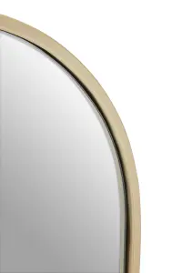 Interiors by Premier Trento Large Gold Finish Metal Wall Mirror