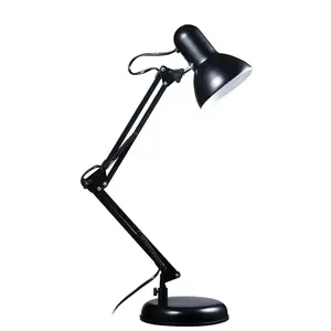 Interiors By Premier Comtemporary Black Desk Lamp, Modern And Timeless Design Bedside Table Light, Sleek Lamp On Livingroom Table