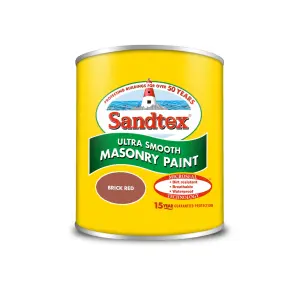 Sandtex Ultra smooth Brick red Masonry paint, 150ml Tester pot