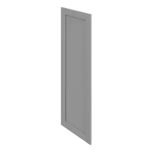 GoodHome Alpinia Matt slate grey wood effect Shaker Tall larder Cabinet door (W)500mm (H)1467mm (T)18mm