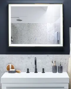 LED Bathroom Mirror ARGENS Silver