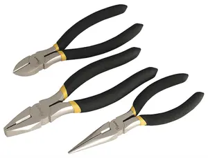 Sealey Pliers Set 3pc Ni-Fe Finish AK9333