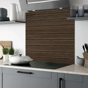 Splashwall Wood effect Aluminium Splashback, (H)750mm (W)2440mm (T)4mm