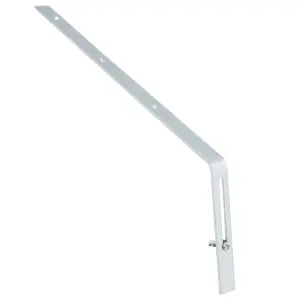 SPARES2GO Gutter Top Rafter Bracket Universal Galvanised Steel Fascia Support Fixings (Pack of 5, 300mm)