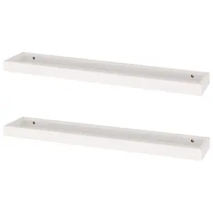 Lakedrick 2 Piece Picture Ledge Wall Shelf (Set of 2) Grey / 4 cm H x 80 cm W x 15 cm D