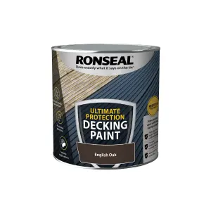 Ronseal Ultimate Protection Matt English oak Decking paint, 2.5L