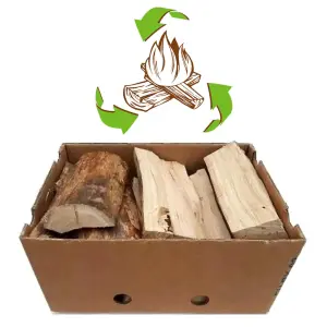 Kiln Dried Premium Fire Logs, 120 Kg OAK Firewood for Wood Burners, Stoves, Fireplaces & Home Fires, Long Burning Hardwood Logs