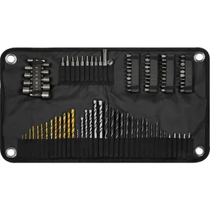 Comprehensive 98 Piece Drill & Bit Accessory Set for Wood, Metal and Masonry Projects