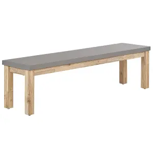 Garden Bench OSTUNI Concrete Grey