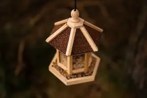 Garden Wooden Gazebo Bird Feeder