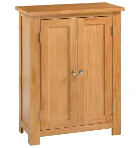 Hallowood Furniture Waverly Oak Shoe Storage Cabinet