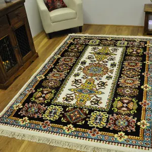 Black Aban Persian Rug - Dakota