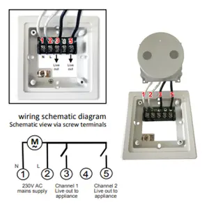 Opitmum 2 Channel WiFi Socket Box Timer Switch 230v AC 50Hz OP-SBWF02