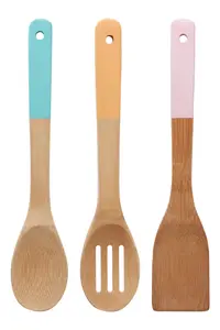 Essentials by Premier Aleki 3pc Bamboo Kitchen Utensil Set