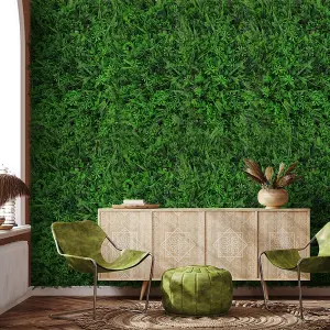 Garden Artificial Plant Wall Panel Faux Grass Wall Plants Backdrop Greenery Hedge 60cm (W) x 40cm (D)