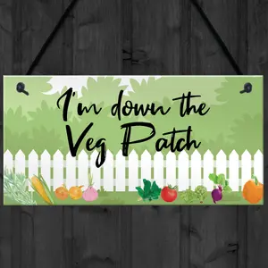 Red Ocean Garden Signs And Plaques Vegetable Patch Sign Shed Sign Summer House Plaque Home Decor Gifts For Him Gifts For Her