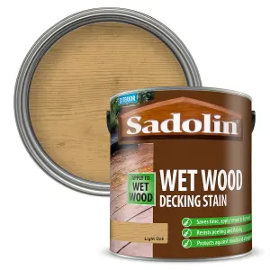 Sadolin Wet Wood Decking Stain - Light Oak - 2.5L