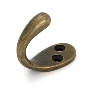 From The Anvil Burnished Brass Celtic Single Robe Hook