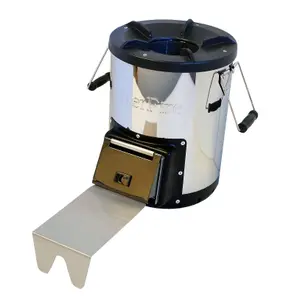 SilverFire Survivor Rocket Wood Burning Stove Stainless Steel