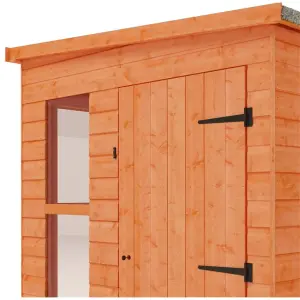 INSATLLED - 8ft x 6ft (2.35m x 1.75m) PENT Summerhouse (12mm T&G Floor + Roof) (8 x 6) (8x6)