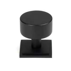 From The Anvil Matt Black Kelso Cabinet Knob - 32mm (Square)