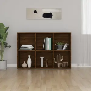 Gardinier Book Cabinet 66 x 30 x 98 cm Engineered Wood Brown Oak