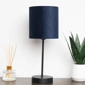 Hove Table Lamp with Navy Shade