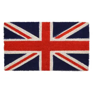 Union Jack Latex Coir Doormat 40x70cm