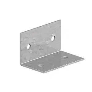 5cm H x 2.8cm W Silver Metal Bracket (Set of 4)