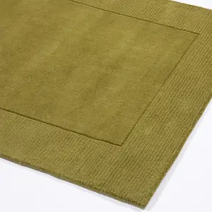 Mayfair Esme 80x150cm Olive Wool Rug