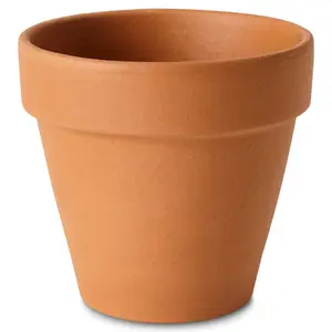 Verve Laleh Terracotta Plant pot (Dia) 13.1cm, (H)11.3cm, 1L