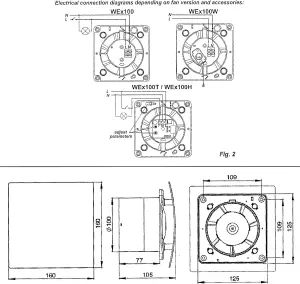 AirTech-UK Bathroom Extractor Fan 100 mm / 4" Smooth Stainless Steel Trax Front Panel with Pull Cord Switch