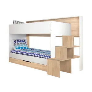 Imogen European Single Bed with Drawers and Shelves