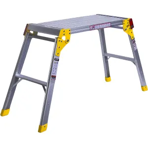 Excel Heavy Duty Aluminium Platform Work Bench Folding Hop Up 300mm x 700mm