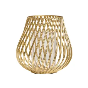 Melody Maison Gold Metal Wire Twist Candle Holder