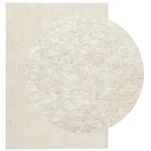 Rug ISTAN High Pile Shiny Look Cream 140x200 cm