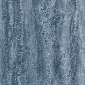 Muriva Blue Marble Pearl effect Embossed Wallpaper