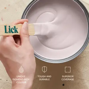 Lick Pink 04 Eggshell Emulsion paint, 2.5L