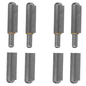 4 Pack Lift Off Bullet Hinge Weld On Brass Bush 16x120mm Heavy Duty Industrial