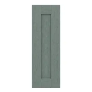 GoodHome Alpinia Matt green wood effect Shaker Highline Cabinet door (W)250mm (H)715mm (T)18mm