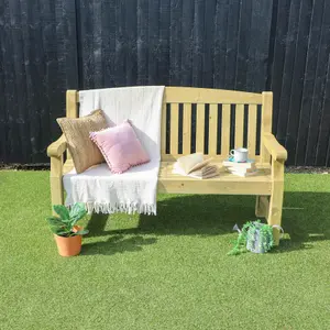 Waltons 3 Seater 5ft Garden Bench Pressure Treated Outdoor Seating