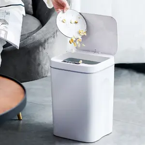 Plastic Motion Sensor Rubbish Bin - 16L