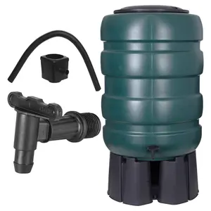 250L Water Butt XL with Stand & Tap Garden Water Butt Barrel Rain Water Collector