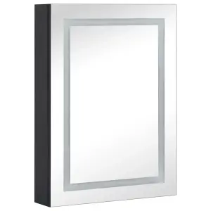 Berkfield LED Bathroom Mirror Cabinet 50x13x70 cm